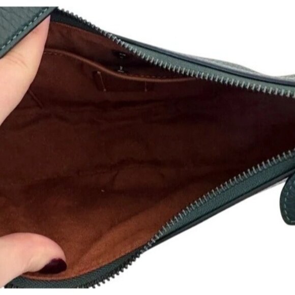 Coach Luna Limited Edition Color Green Soft Pebbled Leather & Gunmetal Hardware - Picture 11 of 11